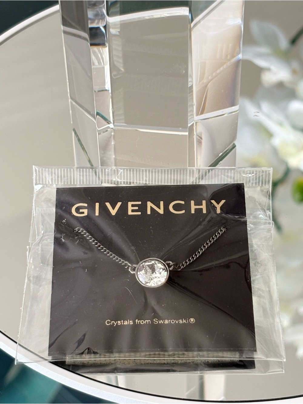 Givenchy Crystal Pendant Necklace